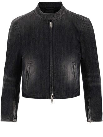 Balenciaga Grey Band Collar Jacket