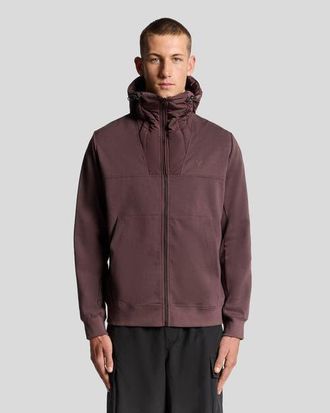 Lyle & Scott Panelled Hybrid Jacket in Espresso at Nordstrom, Size Xx-Large