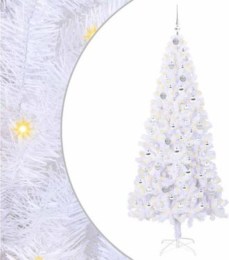vidaXL &Aacute;rbol De Navidad Artificial Con 300 Led 210 Cm Pvc Y Acero Vidaxl