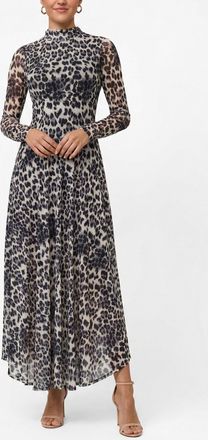 Rachel Roy Beatrice Mesh High Neck Maxi Dress