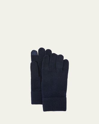 Bergdorf Goodman Cashmere Touchscreen Gloves