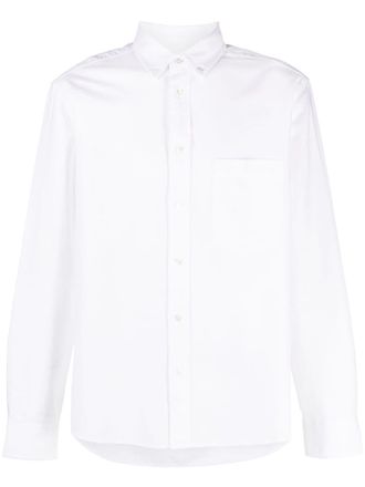 Isabel Marant logo-embroidered button-down shirt - men - Cotton - S - White