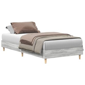 vidaXL Estructura De Cama Sonoma Gris 80 X 200 Cm Madera De Ingenier&iacute;a Vidaxl
