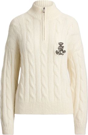 Ralph Lauren Textured Half-Zip Funnel-Neck Sweater