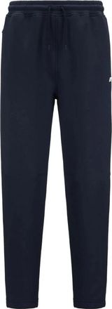 K-Way Elastische Polyesterbroek - Heren - Slim Fit Broeken - Blauw - XS - Polyester - Broeken