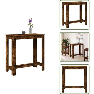 vidaXL Tavolo da pranzo - vidaXL Tavolo Bar Rovere Artigianale 102x50x103,5 cm Legno Multistrato - Tavolo da soggiorno