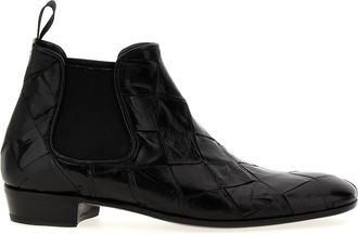 Lidfort Braided Leather Ankle Boots