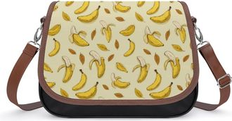 Generic Funny Banana Crossbody Bags for Women Shoulder Messenger Bag Purse Handbags