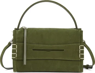 J.W.Anderson Small Loafer Suede Crossbody Bag in Khaki 575 at Nordstrom