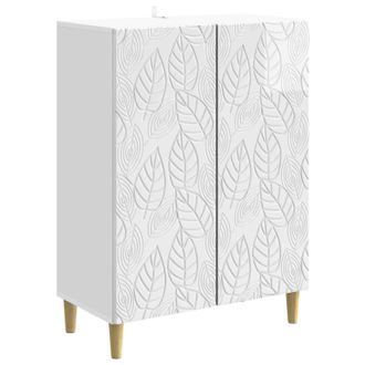 vidaXL Aparador Blanco Brillante 66 X 34,5 X 90 Cm Vidaxl