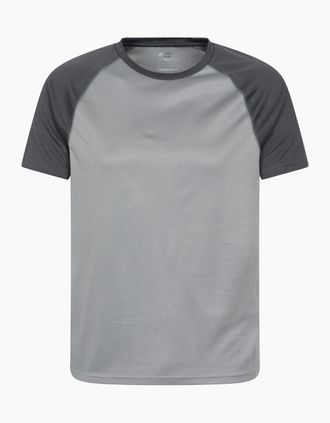 Mountain Warehouse Mens Mountain Warehouse Mens Endurance IsoCool T-Shirt - Silver - Size: 36