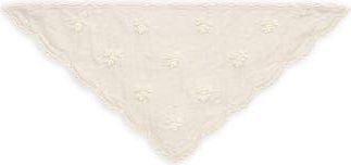 Saachi Floral Embroidered Traingle Bandana in Ivory at Nordstrom Rack