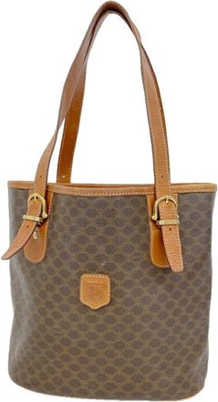 Celine Brown Pvc Tote Bag (Pre-Owned)