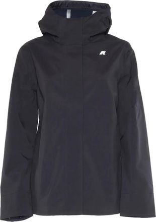 K-Way Parka Madalina con cappuccio - Nero