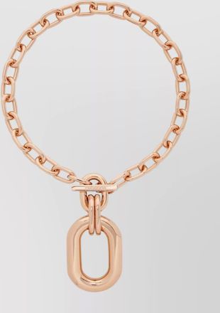Paco Rabanne chunky chain oval pendant necklace