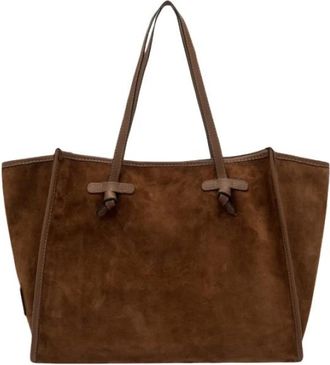 Gianni Chiarini Marcella Tote Bag - Dames - Shoppers - Bruin - ONE Size - Leer - Tassen