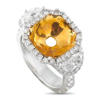 Luxury Bazaar Platinum 1.80ct Diamond Mounting Ring MF05-082026