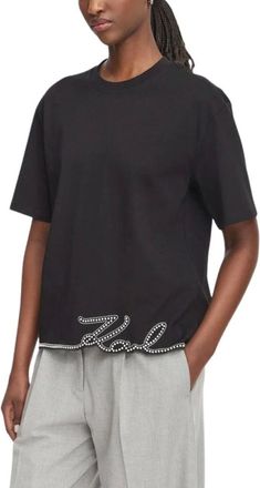 Karl Lagerfeld Mujer, Camisetas, Negro, Talla: S