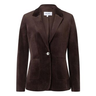 More & More Blazer in velluto - - Jackets - Donna - Marrone - XL