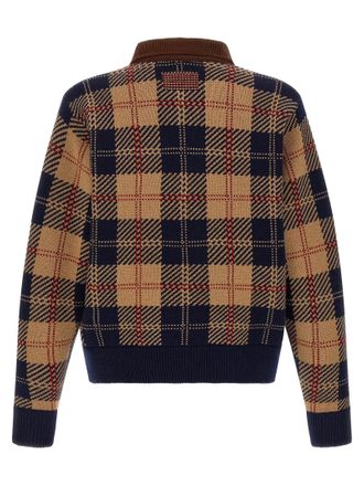 Guest In Residence Tartan Wool-Cashmere Blend Bomber Jacket - Camel