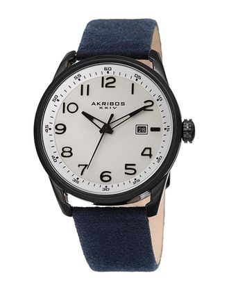 Akribos XXIV Akribos Xxiv Mens Suede Watch