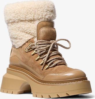 Michael Kors Shiloh Mixed-Media Boot