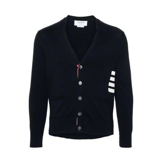 Thom Browne Heren, Truien, Blauw, Maat: 2XL Katoen
