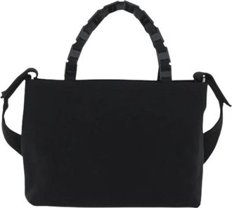 Ferragamo Pre-owned Canvas Handtas - Dames - Vintage Handtas - Zwart - ONE Size - Vintage