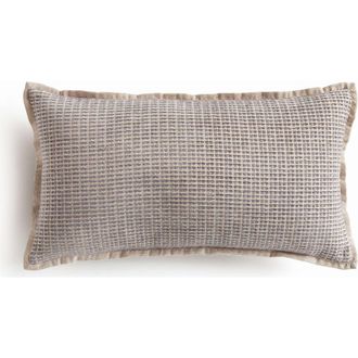 Napa Home & Garden Sasha Jacquard Handwoven Indoor/Outdoor Lumbar Pillow 12 x 22 in Gray at Nordstrom