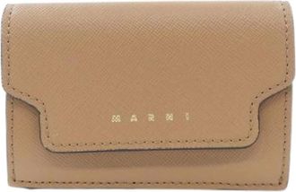 Marni Pre-owned Wallets, male, Beige, Size: ONE SIZE Pre-owned Pemow02U07 Wallet
