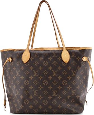 Louis Vuitton Neverfull MM shopper met monogram canvas - Bruin