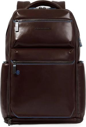 Piquadro Personaliseerbare Laptop Rugzak 15.6 - Heren - Rugzakken - Bruin - ONE Size - Leer - Tassen