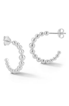 Glaze Jewelry Bubble Hoop Earrings in Silver at Nordstrom Rack
