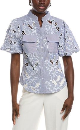 Gracia Eyelet Lace Work Shirt