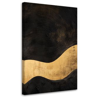 Artgeist Quadro Su Tela, Onda Astratta Oro Glamour - 80x120