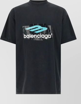 Balenciaga cotton oversized printed t-shirt