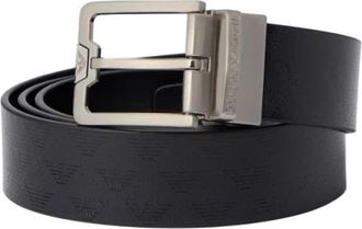 Emporio Armani Modieuze Riem van Armani - Heren - Riemen - Zwart - ONE Size - Accessoires