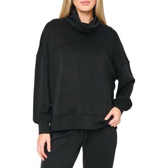 Gibsonlook Cowl Neck Sweatshirt in Black at Nordstrom, Size Xx-Large