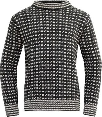 Devold Original Islender Crew Neck Wollpullover - Unisex | grau/schwarz