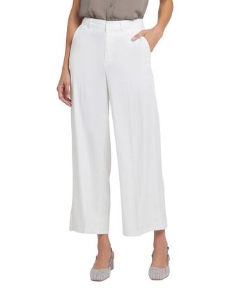 NYDJ Morgan Linen-Blend White Trouser Jean
