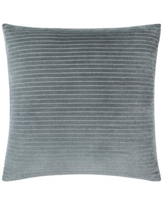 Surya Cotton Velvet Stripes Accent Pillow