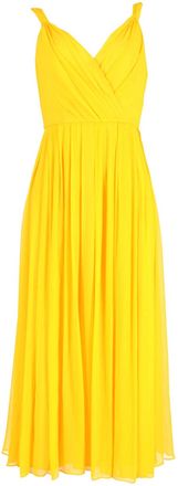Jason Wu Midi Dress in Yellow Silk