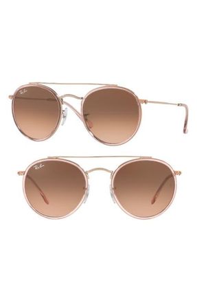 Ray-Ban 51mm Aviator Gradient Lens Sunglasses in Light Pink at Nordstrom