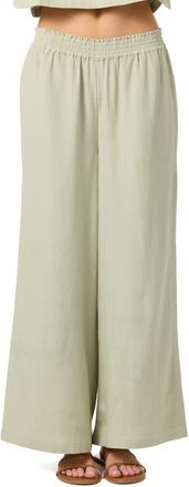 O'Neill Sanders Wide Leg Pants in Desert Sage at Nordstrom, Size Xx-Large