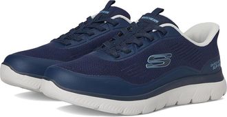 Skechers Summits Leyter Hands Free Slip-in Mens Shoes Navy/Blue : 10.5 EE - Wide, Textile