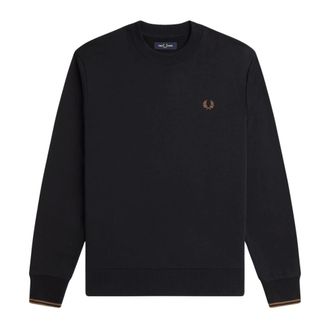 Fred Perry Heren, Sweatshirts & Hoodies, Zwart, Maat: XL Katoen