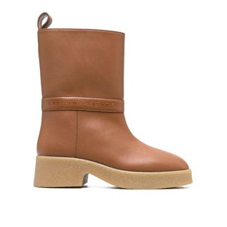 Stella McCartney Brown Polyethylene Ankle Womens Boots