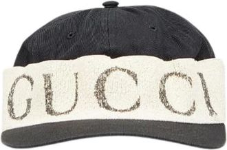 Gucci Pre-owned Accessories, female, Black, Size: ONE SIZE Pre-owned Cotton hats