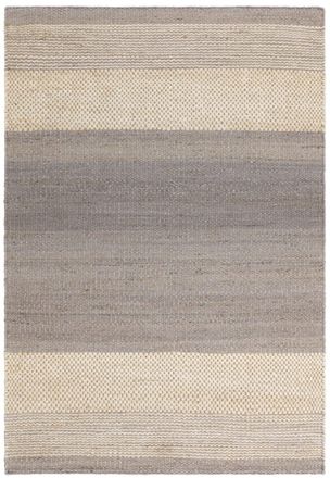 Novatrend Alfombra de sal&oacute;n de yute puro gris 200x290 cm