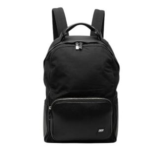 Dior Pre-owned Backpacks, male, Black, Size: ONE SIZE Pre-owned Nylon Leather Backpack